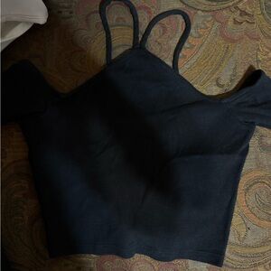 Zara Black Strappy Blouse